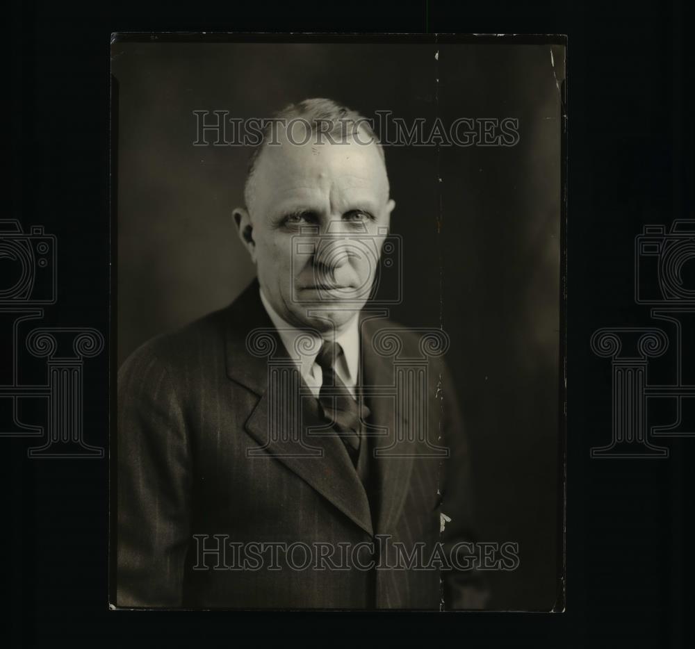 1928 Press Photo Edgar B. Thomas, C of C Rivers Harbor Committee president - Historic Images