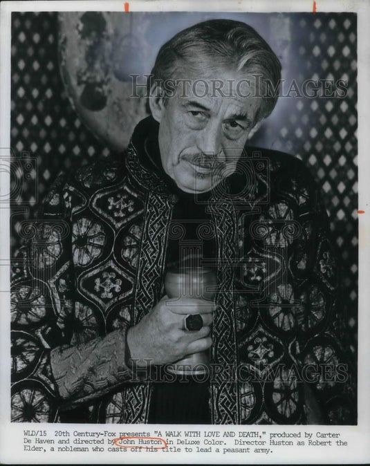 1970 Press Photo John Huston in A Walk With Love and Death - cvp24234 - Historic Images