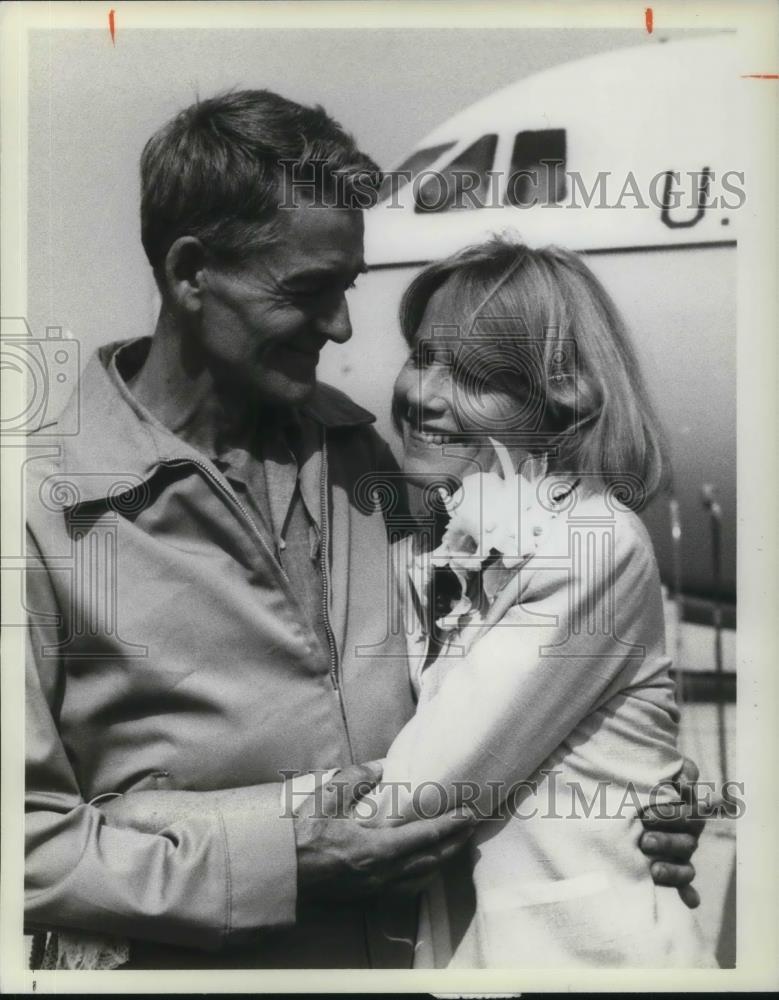1979 Press Photo Hal Holbrook & Eva Marie Saint in When Hell Was in Session - Historic Images