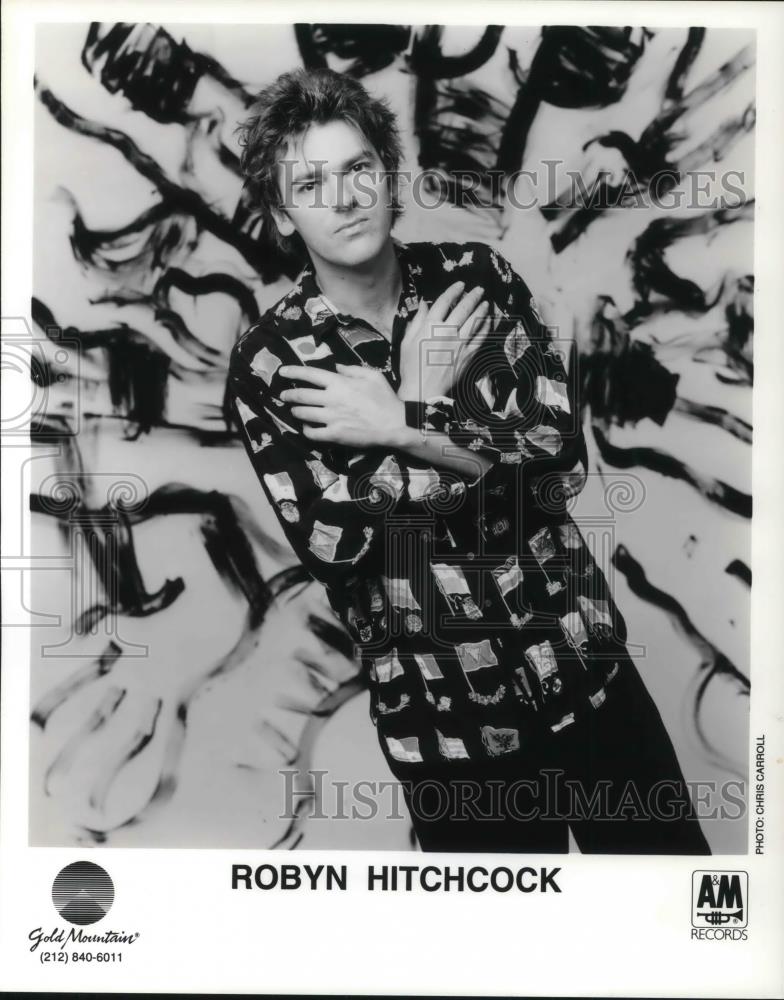 1992 Press Photo Robyn Hitchcock Alternative Rock Singer Songwriter Guitarist - Historic Images