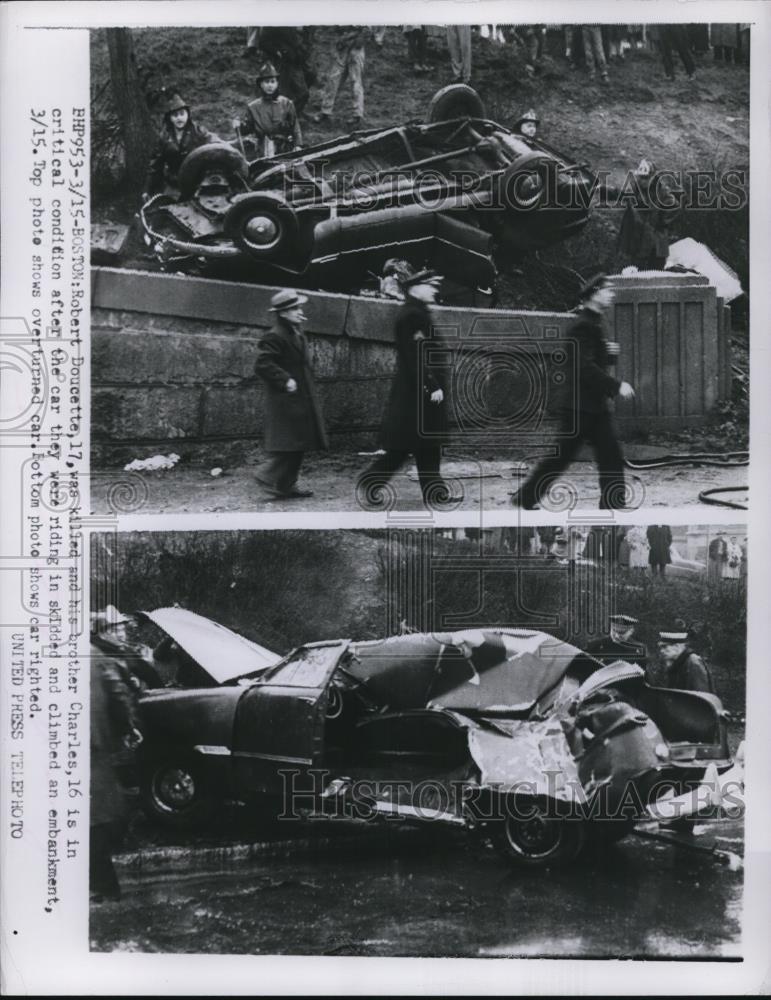 1953 Press Photo Robert Doucette was killed in a car accident - Historic Images