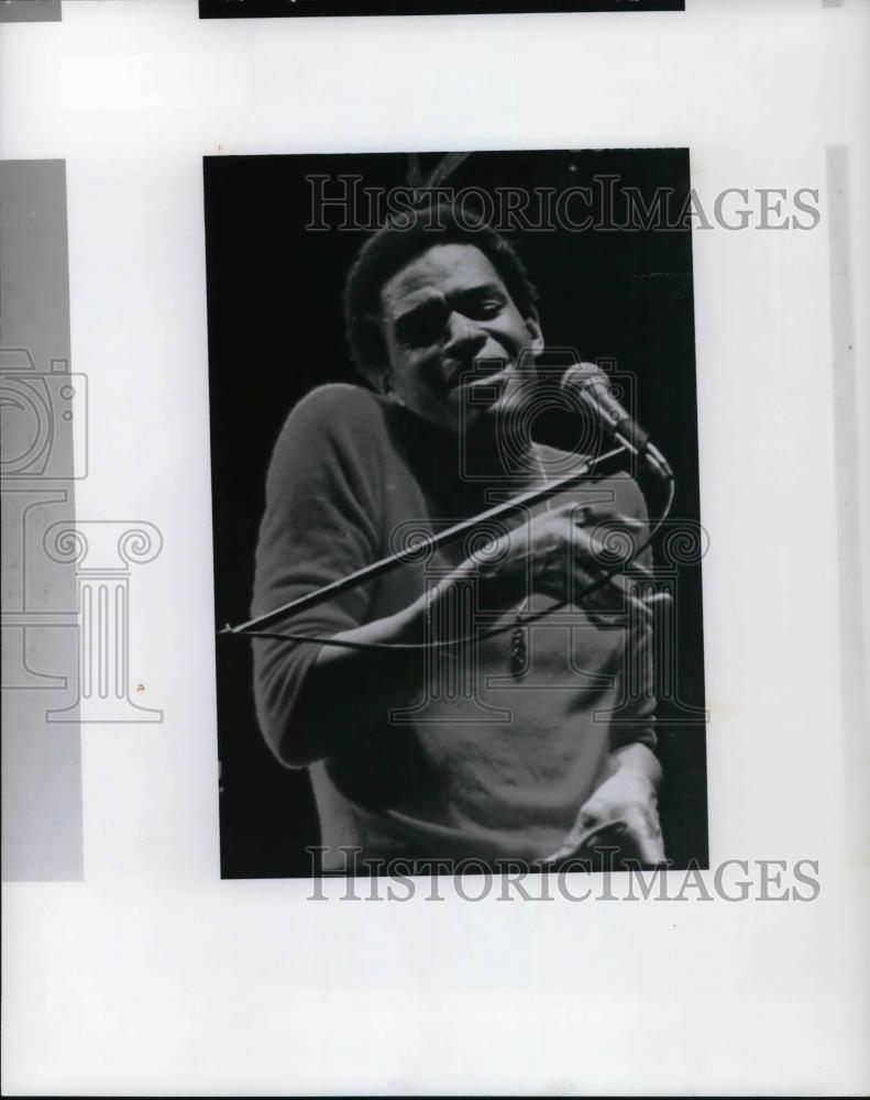 1977 Press Photo Al Jarreau Jazz Pop Singer and Musician in Concert - cvp25582 - Historic Images