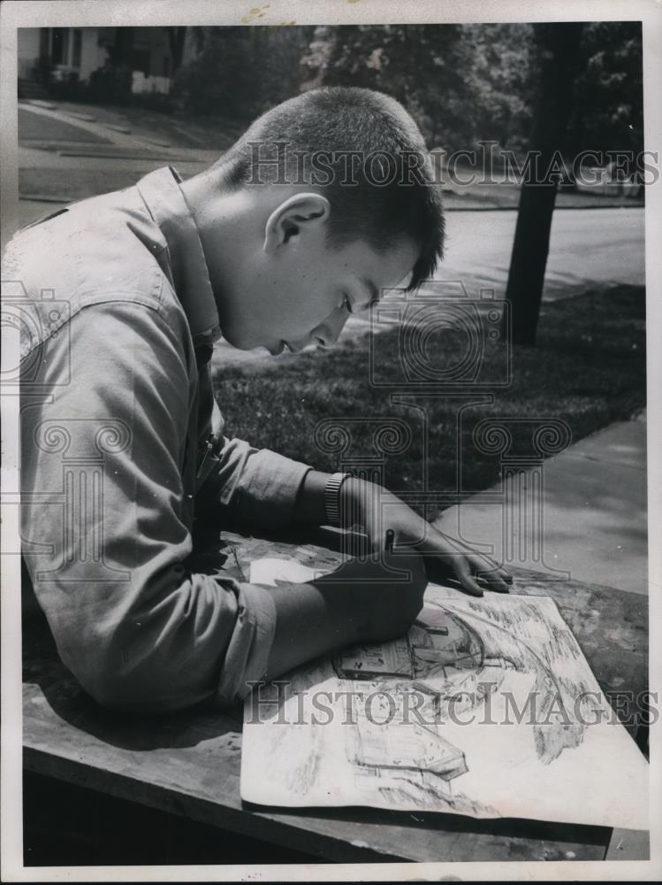 1963 Press Photo Bob Topp 8th Grade of Montello Jr. High School - Historic Images