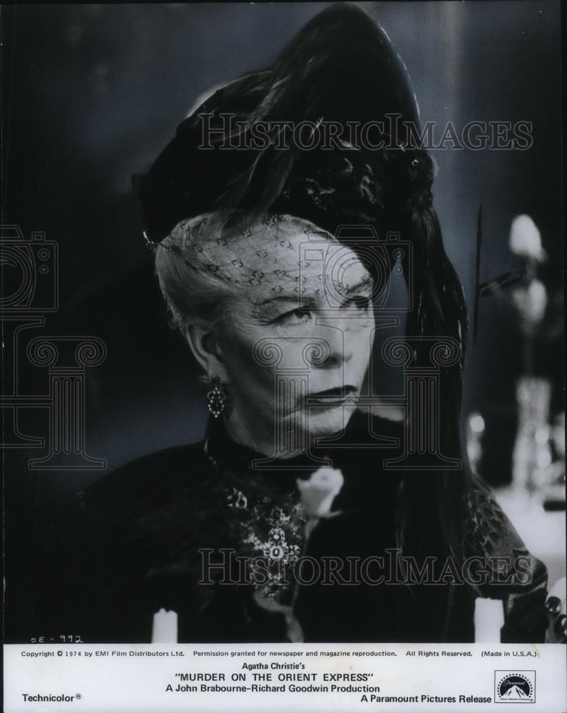 1975 Press Photo Wndy Hiller in Murder On The Orient Express by Paramount - Historic Images