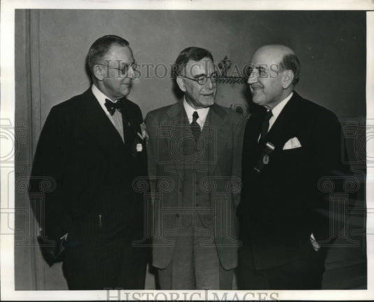 1939 Press Photo L-RDr. Herman Kretschmer,Dr. G.E.Follansafe & Dr. R.Sensenich - Historic Images