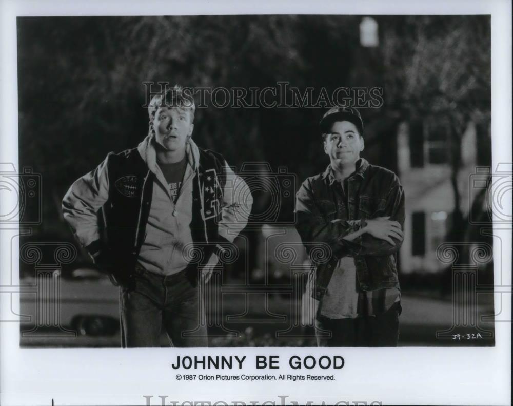 1987 Press Photo Anthony Michael Hall in Johnny Be Good - cvp22518 - Historic Images