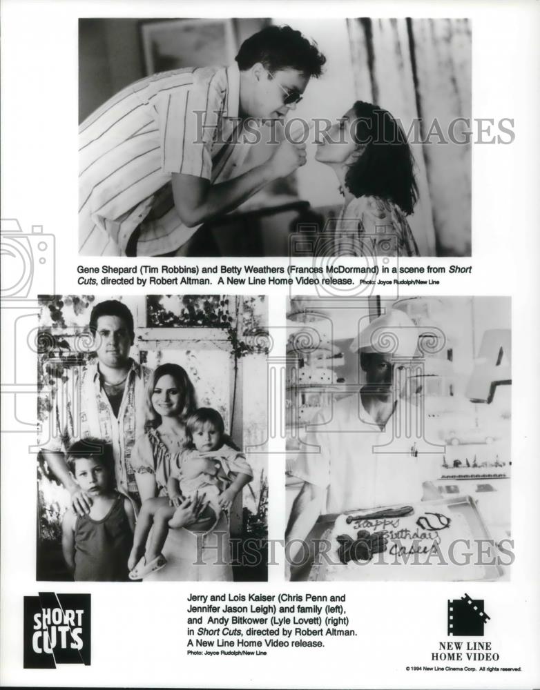 1994 Press Photo Tim Robbins &amp; Frances McDormand in Short Cuts - cvp22896 - Historic Images