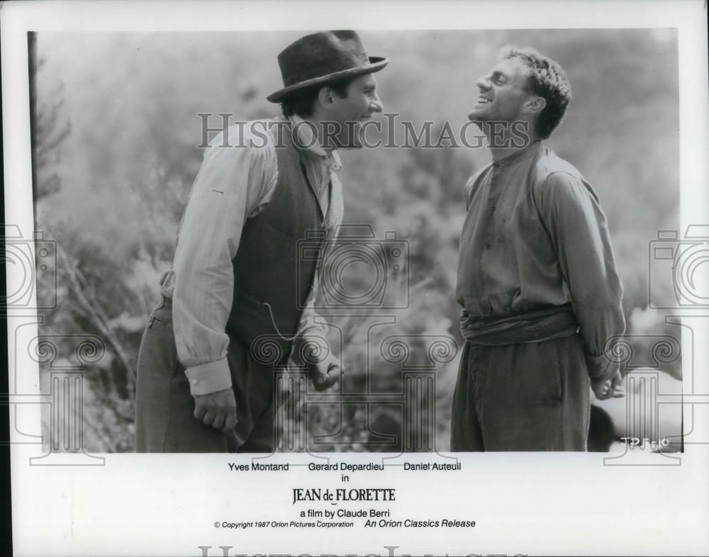 1997 Press Photo Gerard Depardieu and Daniel Auteuil in Jean de Florette - Historic Images