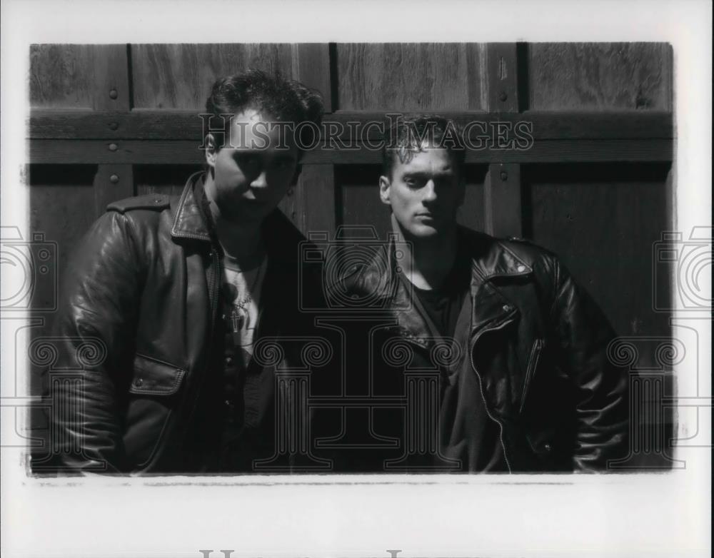 1989 Press Photo Dan Sobel and Bruce Dunn star in Big Bossman play - cvp24621 - Historic Images