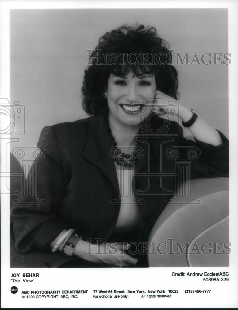 1998 Press Photo Joy Behar The View - cvp22077 - Historic Images