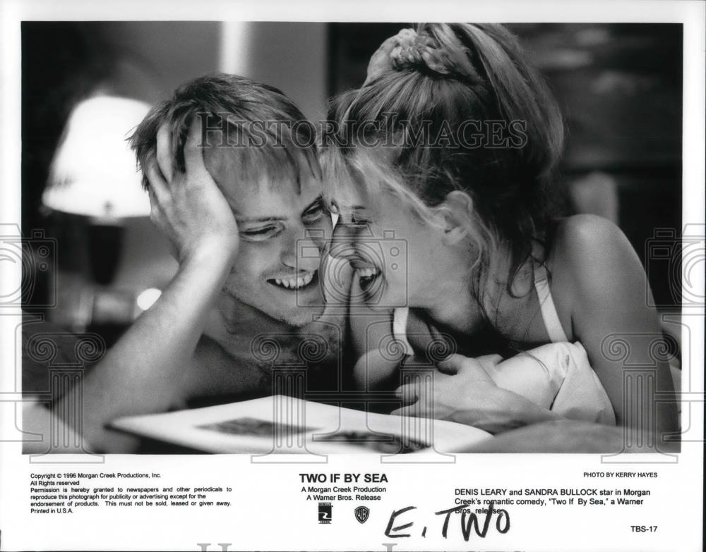1996 Press Photo Two If By Sea Denis Leary Sandra Bullock - cvp23016 - Historic Images