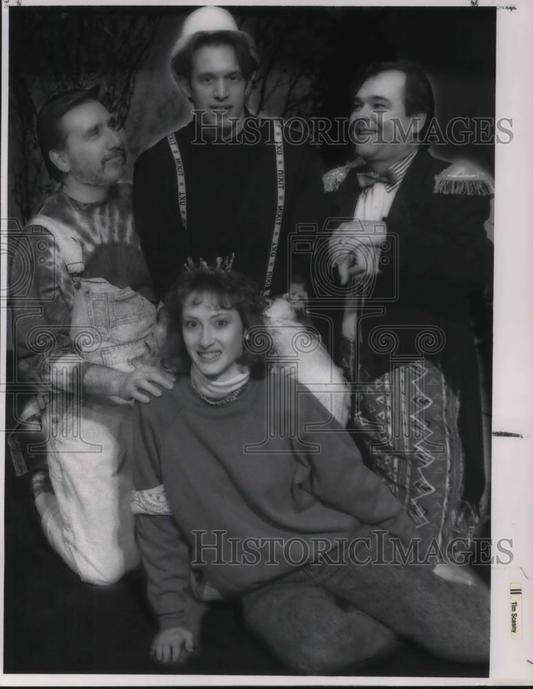 1992 Press Photo Robert Dew Patrick Murnyack Bruce Cummings Godspell - cvp23923 - Historic Images