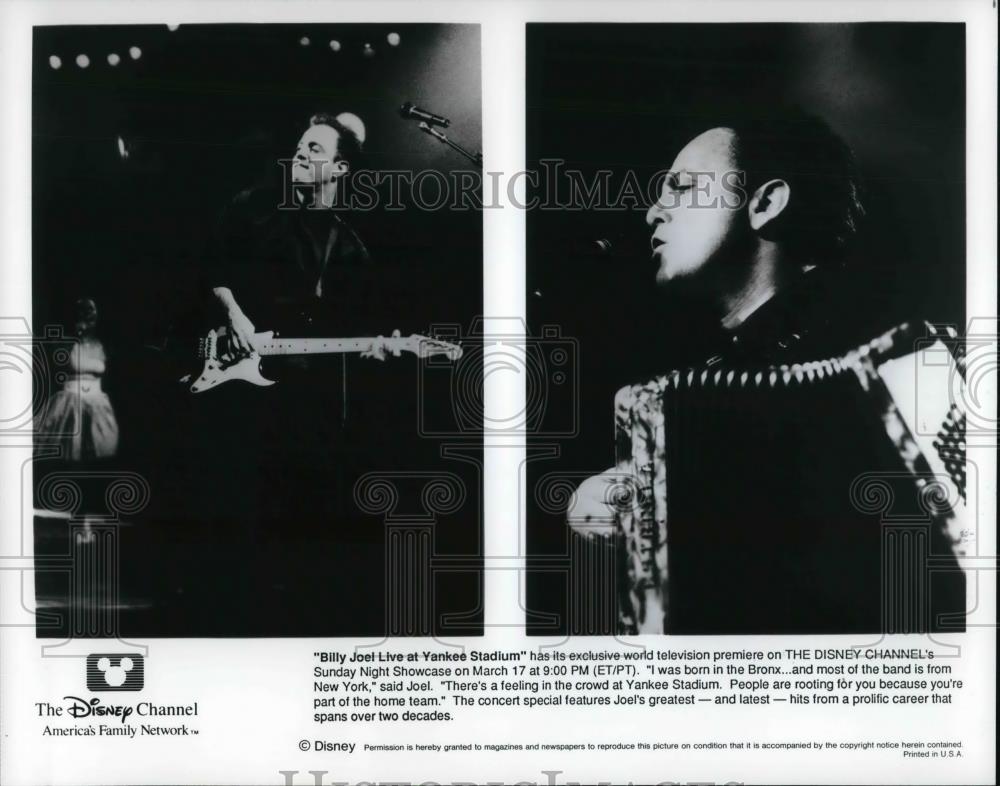 1991 Press Photo Billy Joel Kive at Yankees Staduim - cvp25147 - Historic Images