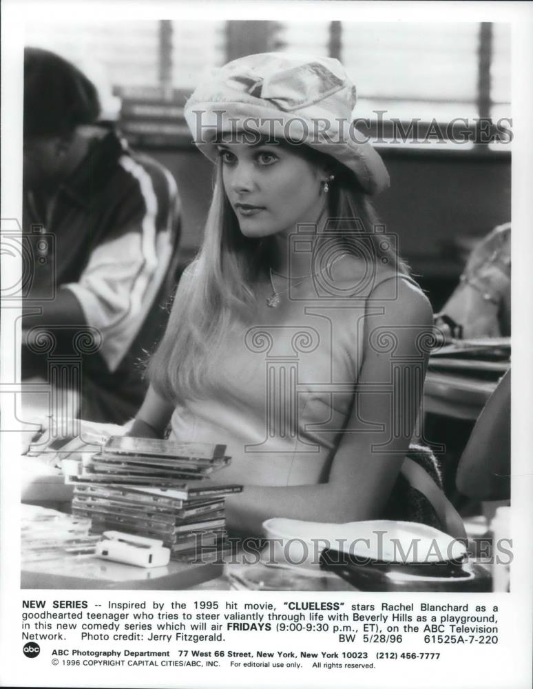 1996 Press Photo Rachel Blanchard stars in ABC's Clueless - cvp22948 - Historic Images