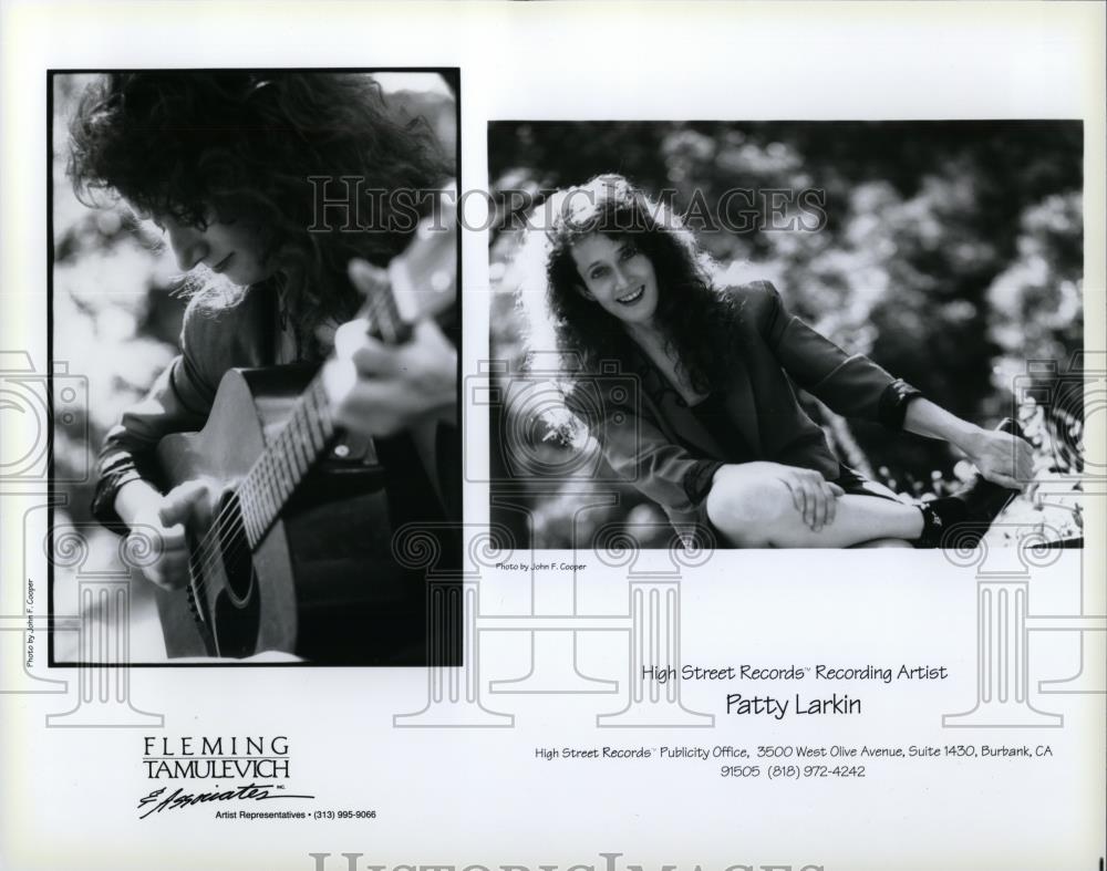 1991 Press Photo Patty Larkin Folk Urban Pop Singer Songwriter and Guitarist - Historic Images