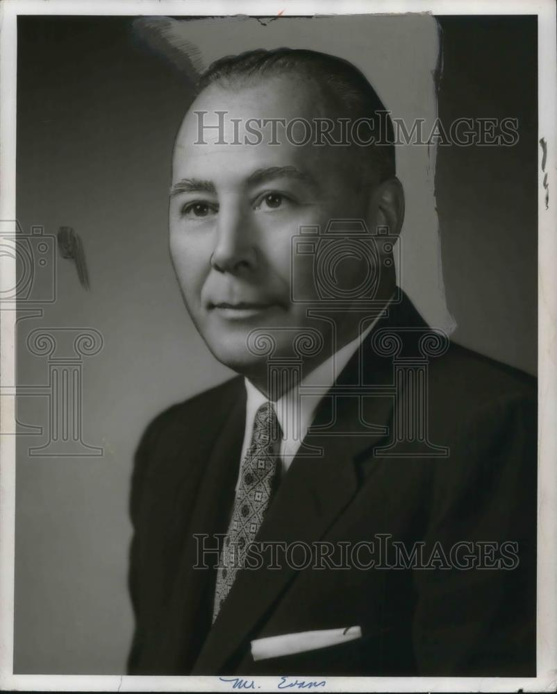 1955 Press Photo CW Evans President Gray Drug Company - cvp20661 - Historic Images