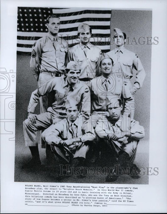 1985 Press Photo Biloxi Blues Neil Simon's Tony Award Winning Best Play - Historic Images