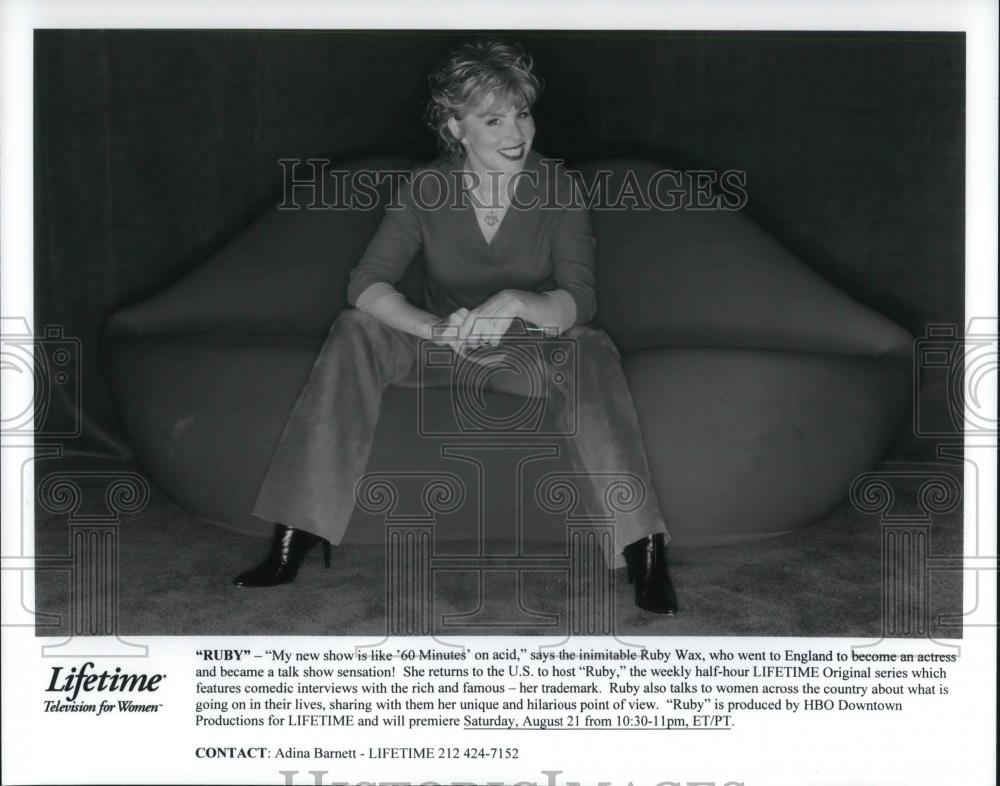 Press Photo Ruby Wax on Ruby - cvp22569 - Historic Images