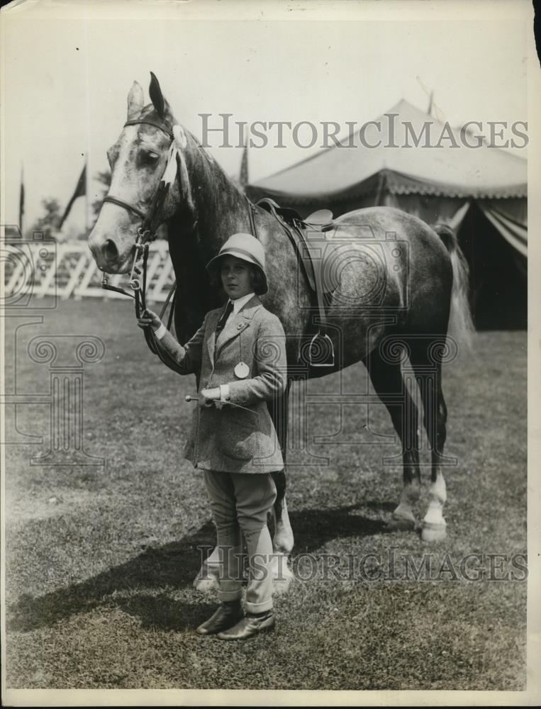 1929 Press Photo Socialite Priscilla St. George at Westchester County Horse Show - Historic Images