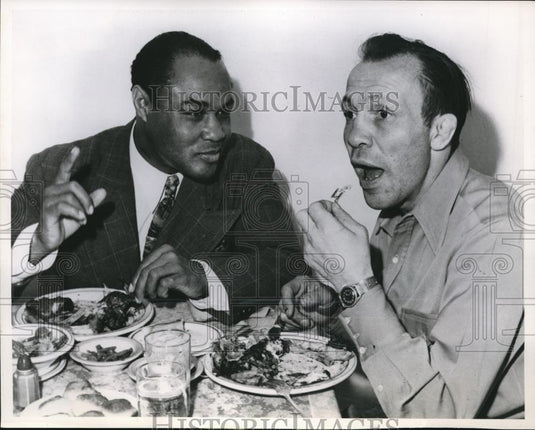 1951 Press Photo Phoenix Az Henry Armstrong & Lou Ambers ex lightweight champ - Historic Images