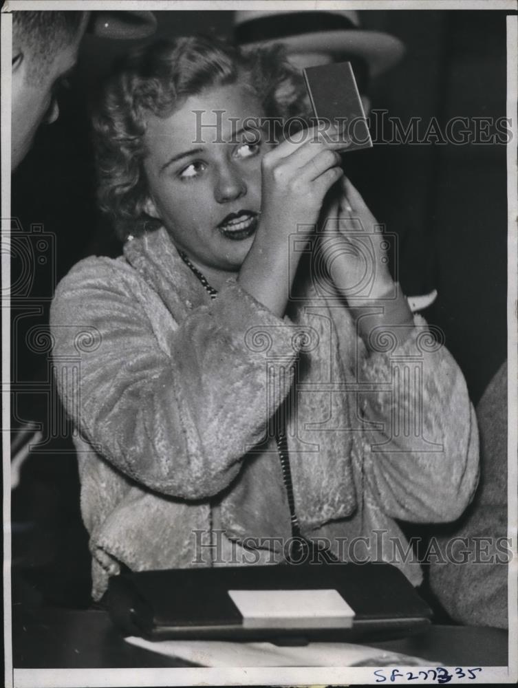 1934 Press Photo Colletta Mulvirill Pittsburgh Pa heiress - Historic Images