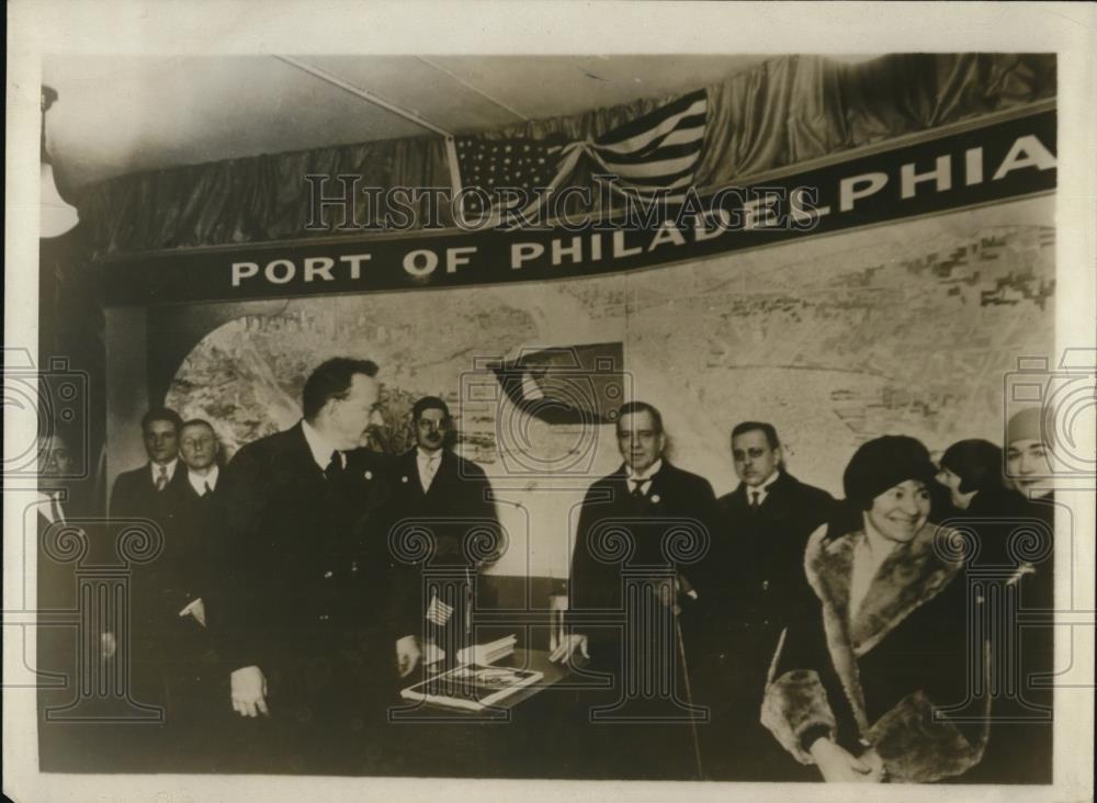 1930 Press Photo US Ambassador Sackett at Philadelphia Business Progress Assoc. - Historic Images