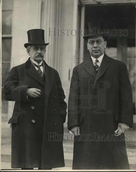 1924 Press Photo EKoerner LLD Pres Supreme Court Czech & Dr F Chvalkovsky - Historic Images
