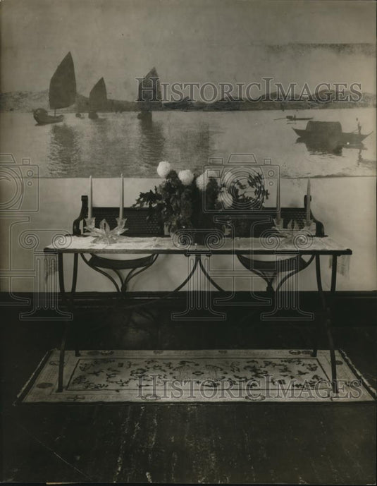 1932 Press Photo One of Mrs. Rose's mural prints - Historic Images
