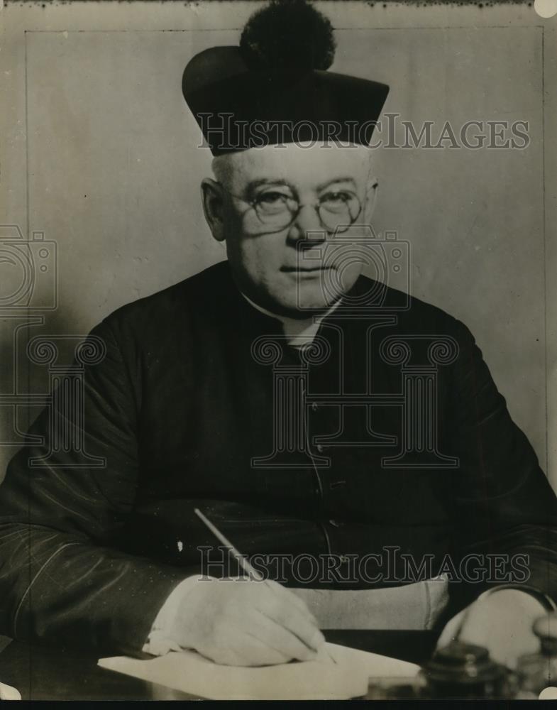 1927 Press Photo Msgr. Thomas C. O&#39;Rully, newly appointed Bisgop of Scrauton - Historic Images