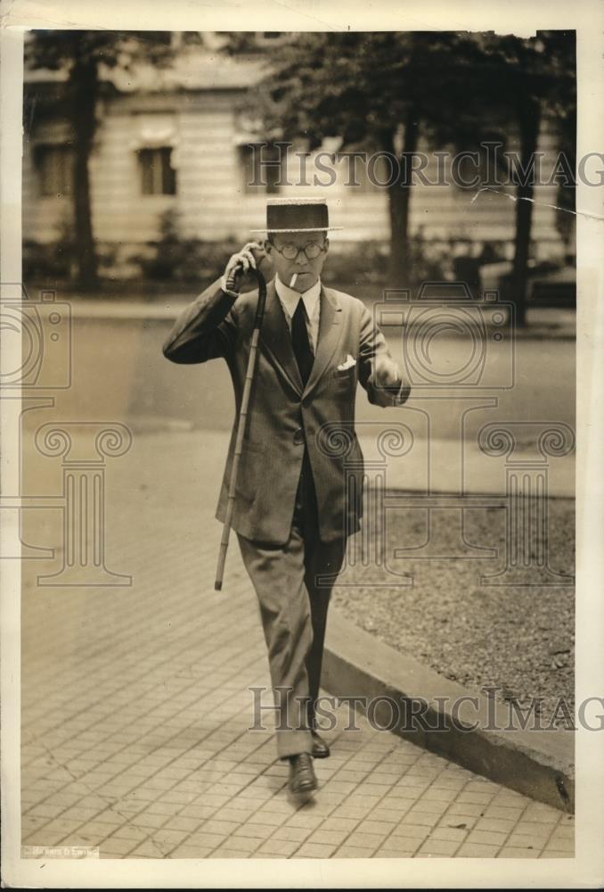1923 Press Photo Baron De Warzee Belgian Minister to Cuba - Historic Images