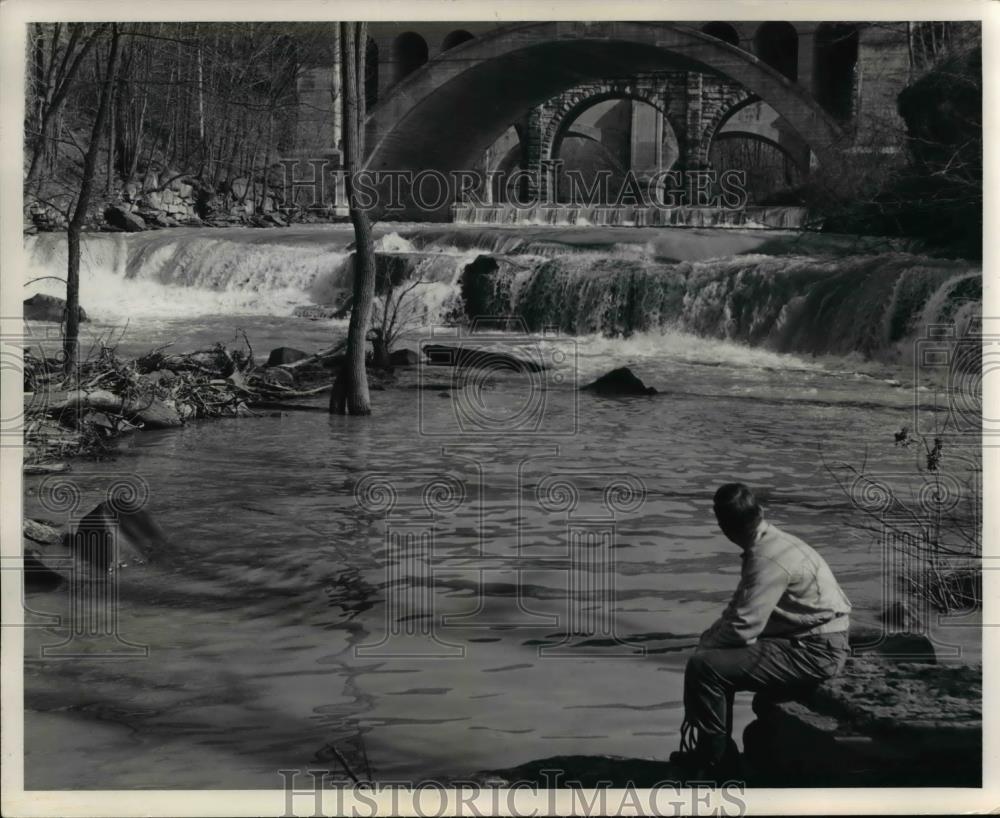 1962 Press Photo The East Branch of Rocky river in Berea - Historic Images