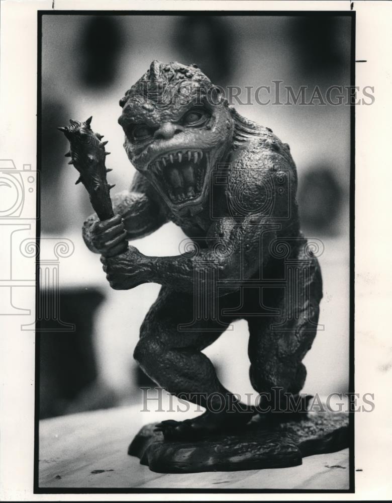 1991 Press Photo Trog, a creation of Arnie Goldman, owner of the Monster Factory - Historic Images
