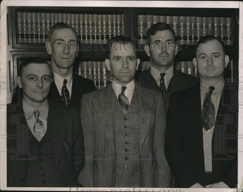 1937 Press Photo Jack Taylor, William Crompton, John Schneider, William Thompson - Historic Images