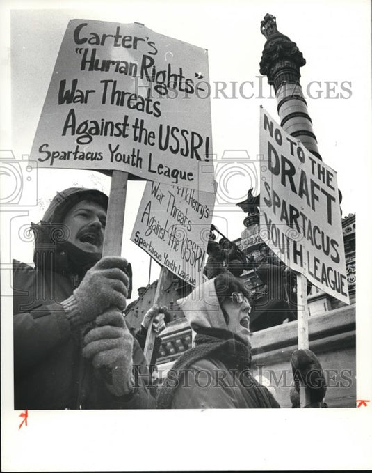 1980 Press Photo Military draft - Historic Images