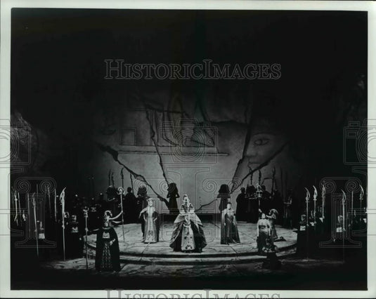 1987 Press Photo A scene from Act I of Verdi's Aida - Historic Images