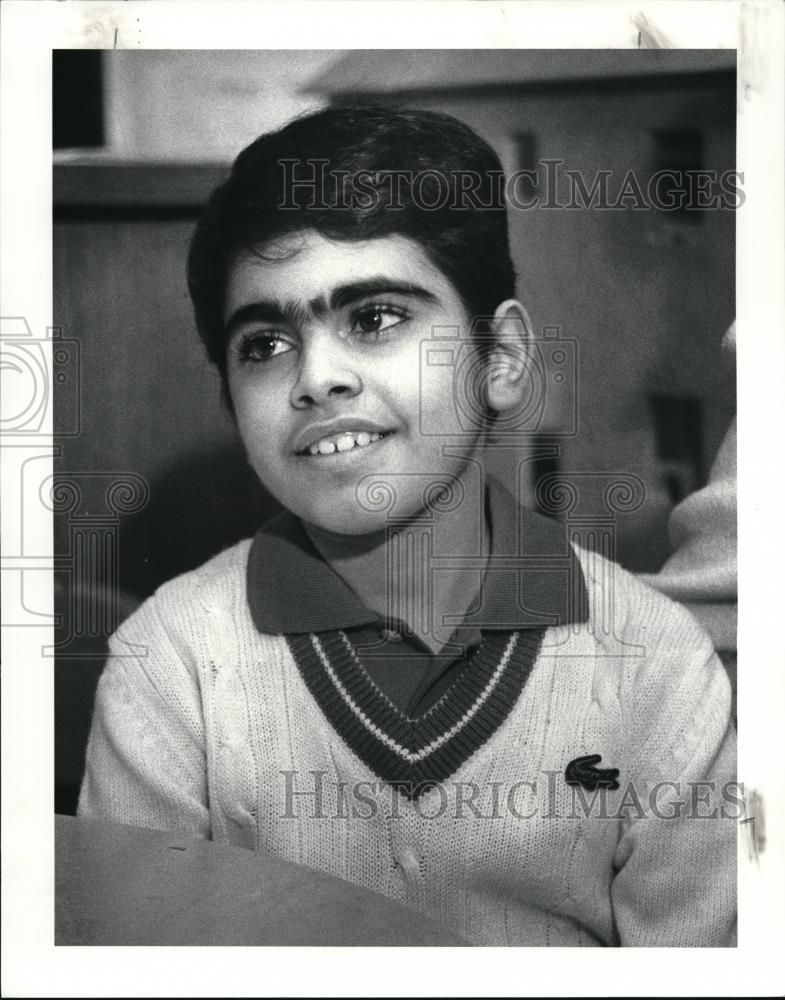 1986 Press Photo Vasilis Papachristor, born with familial hypercholesterolemia - Historic Images