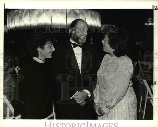 1985 Press Photo Mrs. James Rudolph, Mr. & Mrs.Ronald Schuman - Historic Images