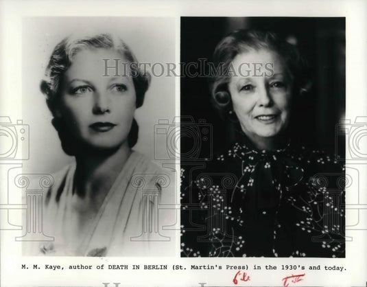 1985 Press Photo MM Kaye Author Of Death In Berlin - cvp25009 - Historic Images