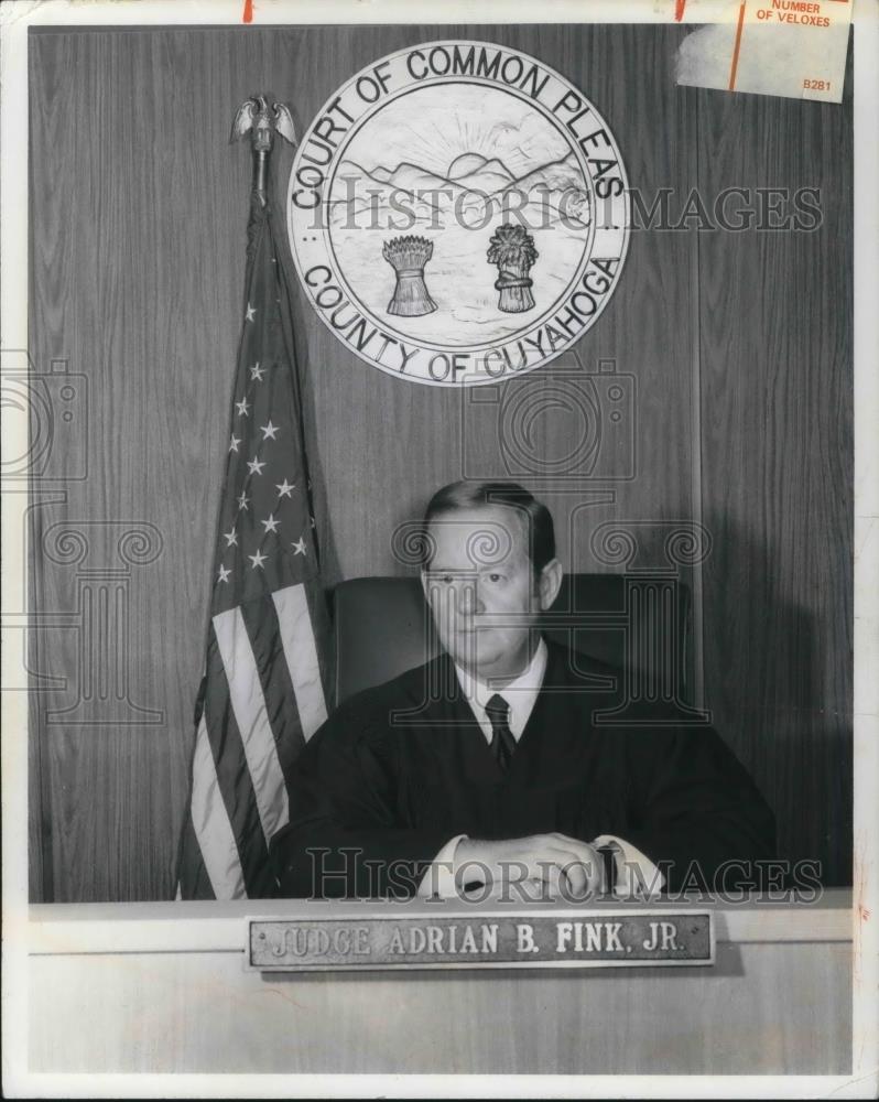 1975 Press Photo Judge Adrian B. Fink, Jr. - cvp21462 - Historic Images