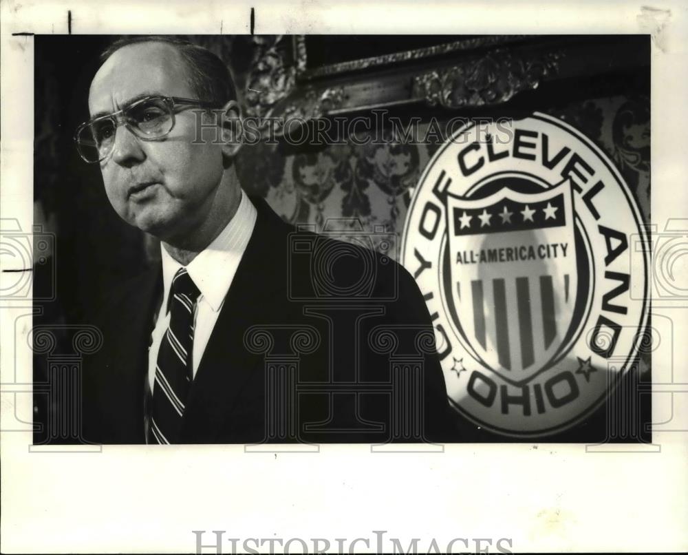 1986 Press Photo New Police Chief Howard Rudolph - Historic Images