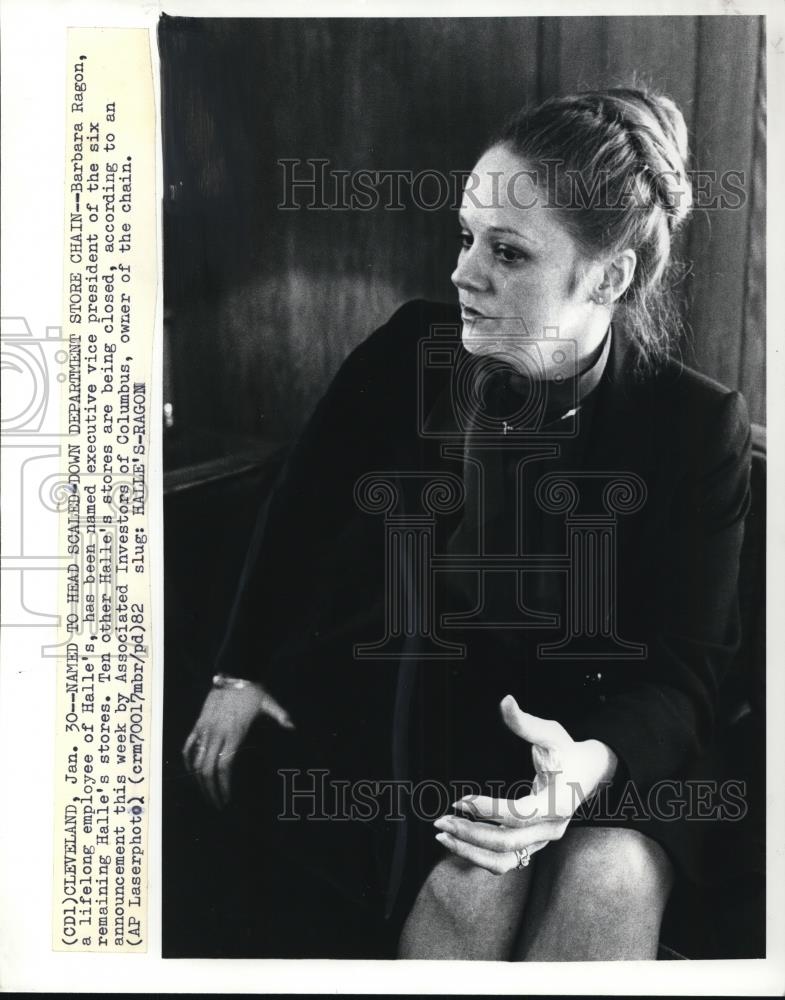 1982 Press Photo Barbara Ragon - Historic Images
