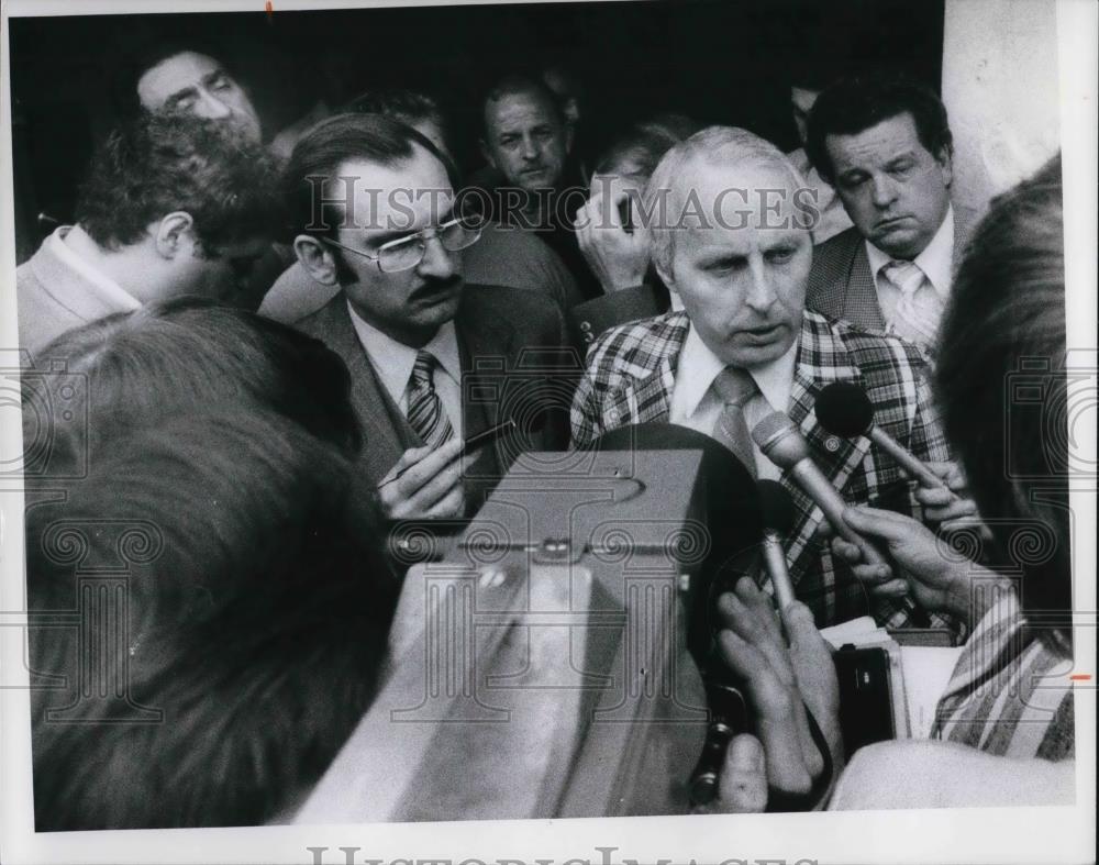 1979 Press Photo William McNees of Pres.Cleveland Police Patrolmen Assn. - Historic Images