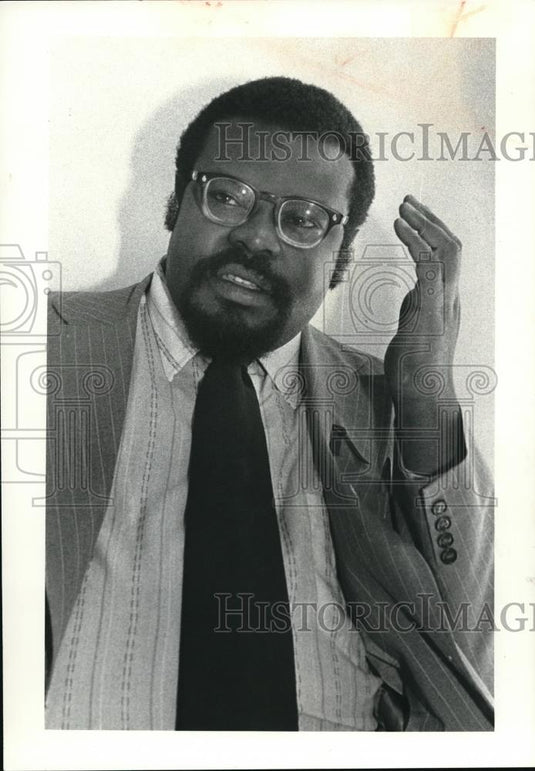 1980 Press Photo Andrew Rulley, candidate for President socialist party - Historic Images