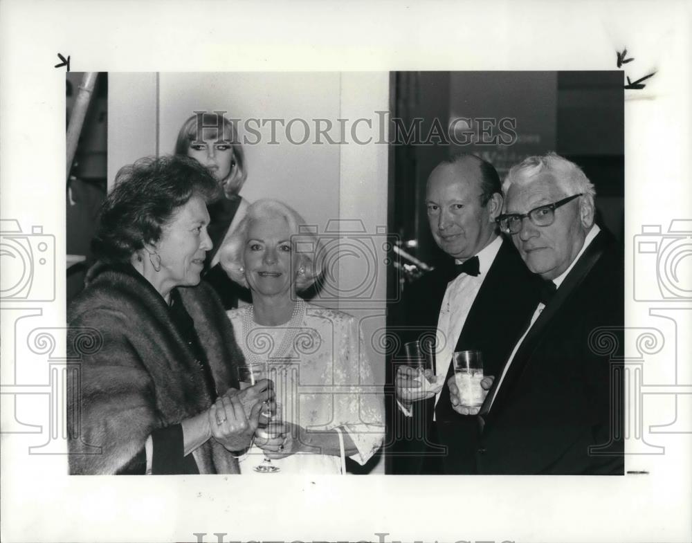 1984 Press Photo Marth Dalton,Marilyn Morrish, John Morrish and George Dalton - Historic Images