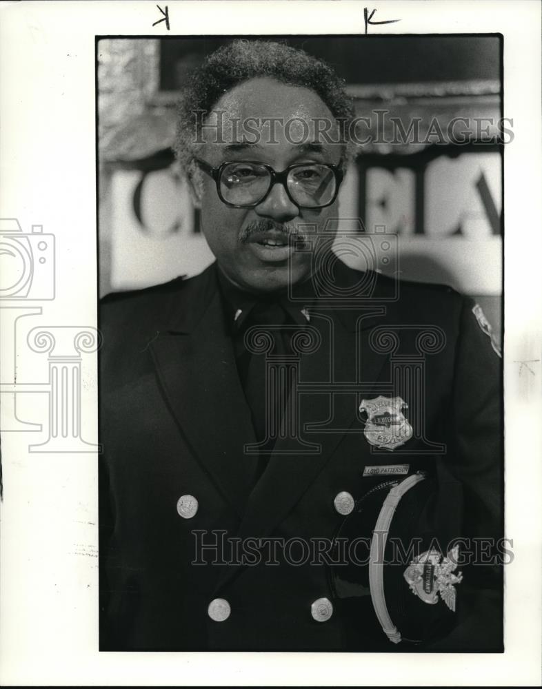 1982 Press Photo Llyod Patterson Deputy Police Chief - Historic Images