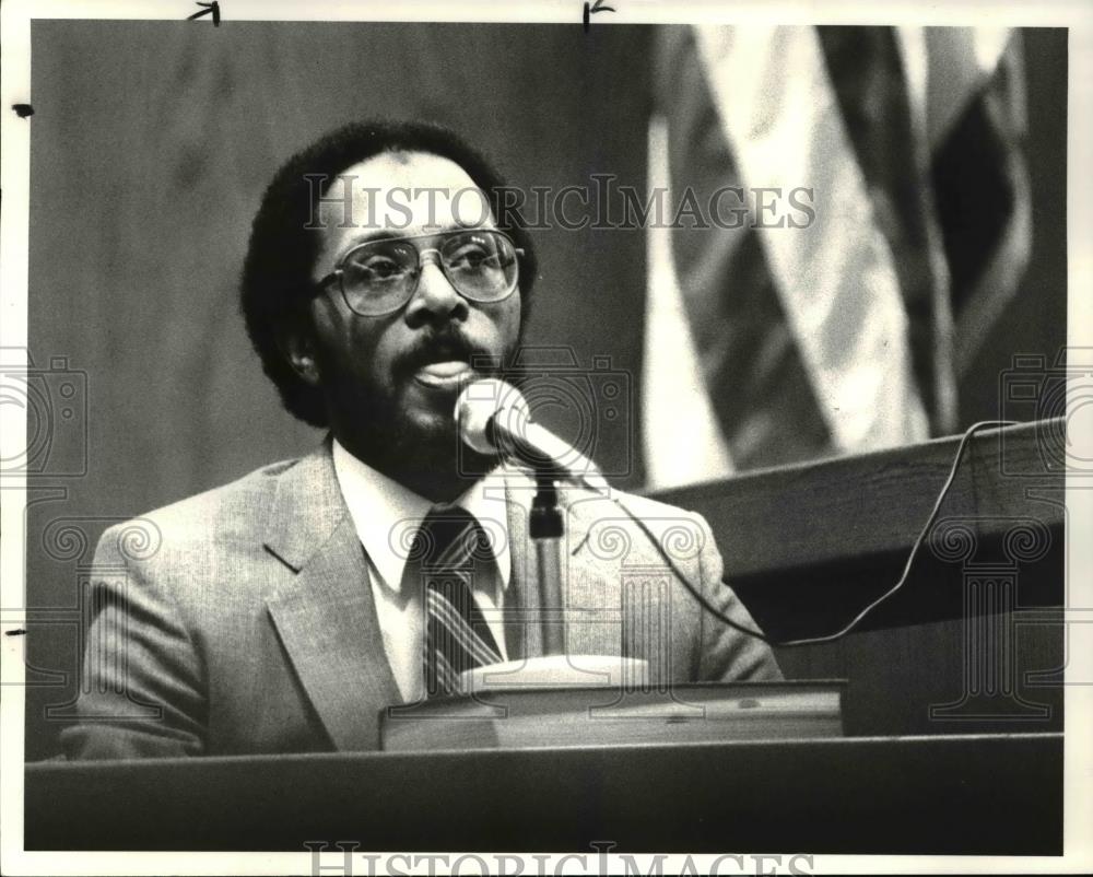 1983 Press Photo Defendant in Brinks robbery Herbert Roquemore - Historic Images