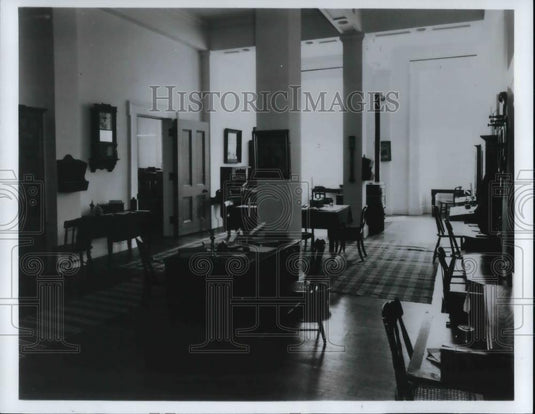 1981 Press Photo The Lincoln Heritage trail, the law library - Historic Images