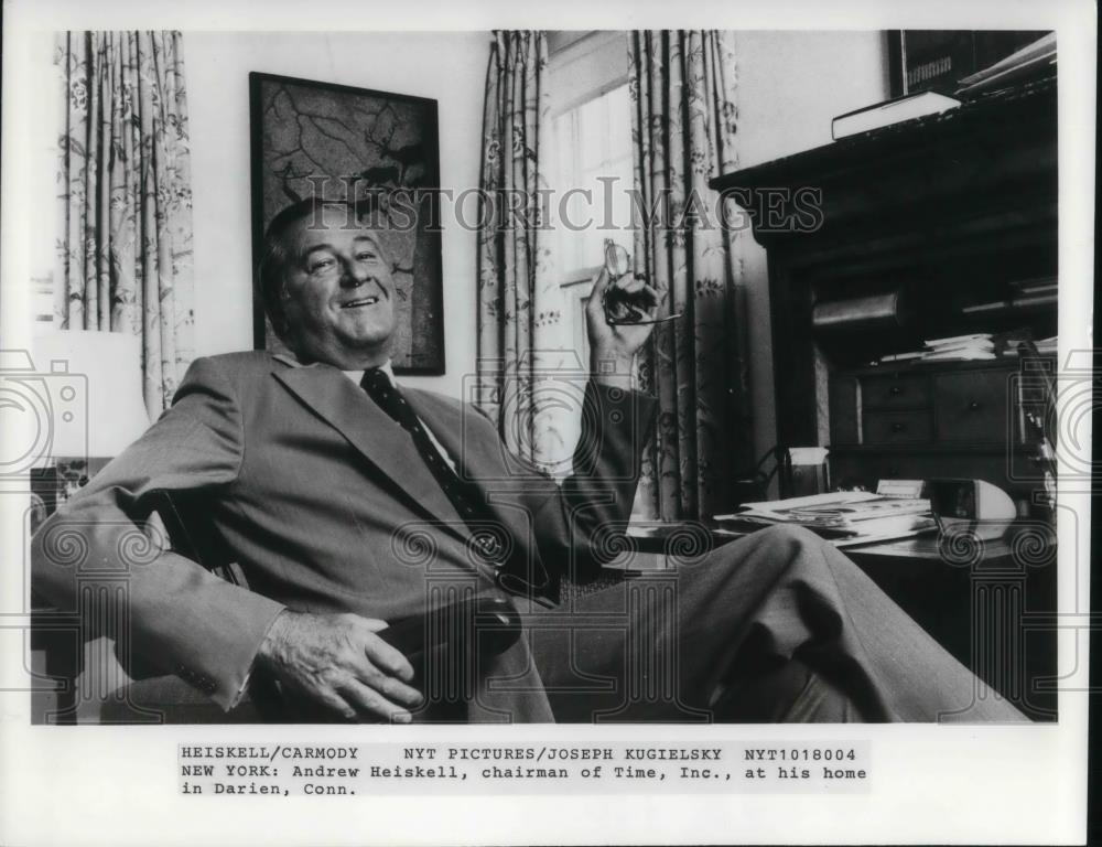 1980 Press Photo Andrew Heiskell, Chairman of Time, Inc. - cvp22196 - Historic Images