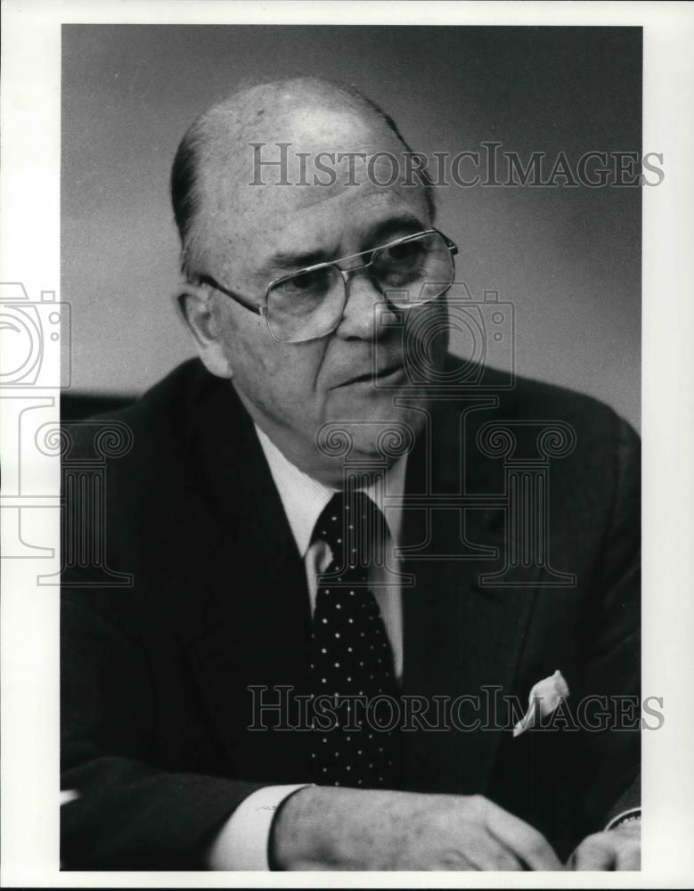 1985 Press Photo William E. McDonald, chief of Domed Stadium - Historic Images