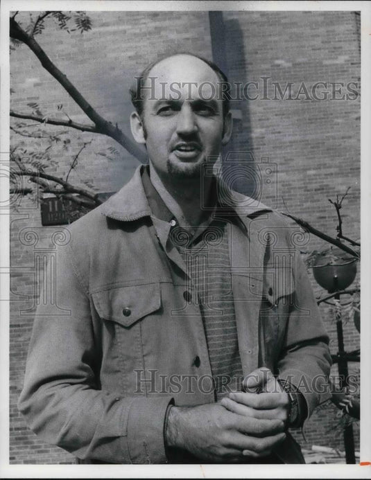 1977 Press Photo James Leehan of the University Christian Movement at CWRU - Historic Images